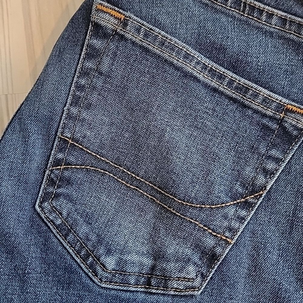 Hollister Epic Flex Slim Straight Blue Denim Jeans Womens Size Waist 28" - Picture 2 of 14